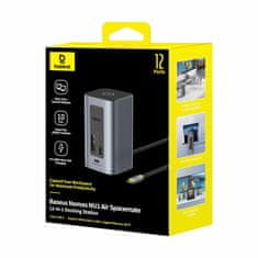 BASEUS priključna stanica USB 3.2 TipC 12v1 tower siva B00568103813-00
