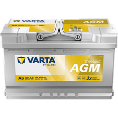 Varta A6 akumulator, 80Ah, D+, 800A(EN), 315x175x190, AGM (695161)