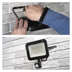 EMOS ZS2343 Simpo Pir LED reflektor, 50 W, neutralno bijela, crna