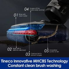 Tineco FLOOR ONE S7 Pro Stretch Ultra, bežični usisavač i čistač, iLoop senzor, FlashDry sušenje, crni
