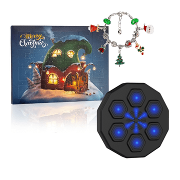 JOJOY® Set za izradu narukvica i božićni adventni kalendar + glazbena bokserska ploča Bluetooth, 3+ | ADVENTHIT