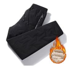 VIVVA® Tople zimske flis hlače s vodootpornom tkaninom i podstavom od meke ovčje vune, džepovi s patentom | TERMOPANTS, 2XL