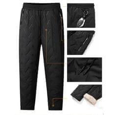 VIVVA® Tople zimske flis hlače s vodootpornom tkaninom i podstavom od meke ovčje vune, džepovi s patentom | TERMOPANTS, 2XL