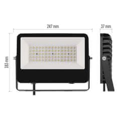 EMOS ZS2433 Aveno LED reflektor, 48W, neutralno bijela, crna