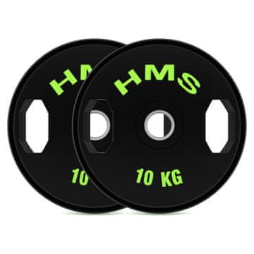 HMS TOG10 2 x 10 KG OLIMPIJSKI TANJUR S GUMOM OBLOŽENIM 2 x 10 KG