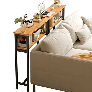 Konzola regal loft za kauč stolić bočni polica za salon 80x20x102 [KONSOLA1]