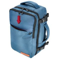 Putni ruksak 40x20x25 za avione, lagana ručna prtljaga - plava