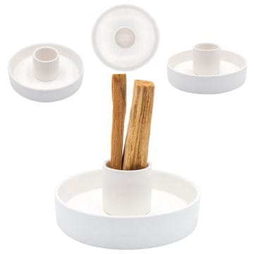 Podstava za palo santo – bijela fumo keramička podloga