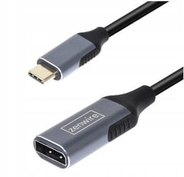 ZENWIRE SC-USH296 USB-C DisplayPort 1.2 ženski adapterski kabel 4K 60HZ