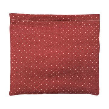 Torf Jastuk s košticama trešnje, crveni s bijelim točkicama, 19 x 18 cm