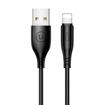 USAMS kabel U18 lightning 2A brzo punjenje 1m crno/crno SJ266USB01 (US-SJ266)