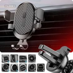 2-u-1 gravity držač za automobil za telefone od 6,5", za vjetrobransko staklo, armaturnu ploču, rešetku, Easy One Touch + organizator