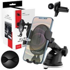 2-u-1 gravity držač za automobil za telefone od 6,5", za vjetrobransko staklo, armaturnu ploču, rešetku, Easy One Touch + organizator
