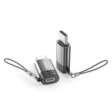 Awei Awei Lightning Na Usb-C Adapter Za Iphone 12 13 14 2U1 S Funkcijom