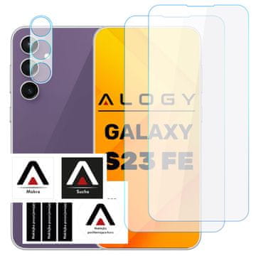 Kaljeno staklo za Samsung Galaxy S23 FE 2x za ekran + 1x za objektive kamere Lens Pro+ 9H set naočala