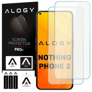2x 9H kaljeno staklo za Nothing Phone 2 zaštitna folija za ekran PRO+ zaštitna folija za ekran