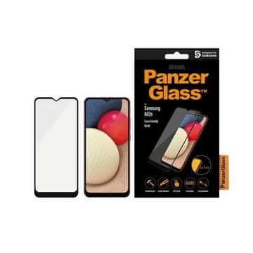 PanzerGlass Kaljeno staklo za Samsung Galaxy A02s antibakterijsko crno