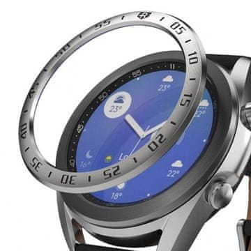 RINGKE maska s tahimetrom za Samsung Galaxy Watch 3 41mm srebrna 01