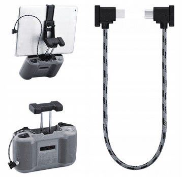 NAJLONSKI OTG KABEL ZA PRIJENOS ZA DJI MAVIC AIR 2 MINI 2 3 4 PRO DRON - DJI RC-N1 / N2 - iPhone 30 CM