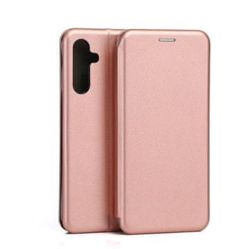 BE preklopna maska za Samsung A15, ružičasto zlatna