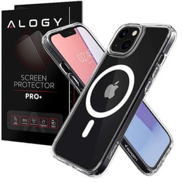 Spigen Ultra Hybrid Mag maskica za Apple iPhone 13 Mini bijela + staklo