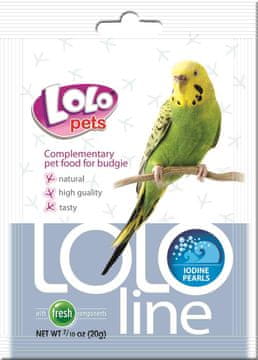 Lolo Pets - LOLO LINE - JODNE PERLE - Mješavina joda za manje papige 20 g