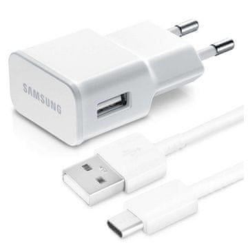 Samsung Originalni EP-TA50EWE 7.75W zidni punjač + EP-DW700CWE USB-C kabel 1.5m bijeli