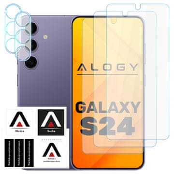 Kaljeno staklo za Samsung Galaxy S24 3x za ekran + 2x za objektive kamere Lens Pro+ 9H set naočala