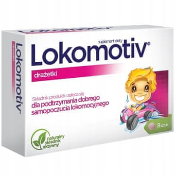 Aflofarm Lokomotiv dražeje protiv mučnine u vožnji, dodatak prehrani 8 kom.