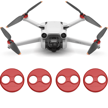 Sunnylife Poklopci motora za DJI Mavic Mini / 2 / SE / 3 / 3 PRO / 4 PRO - crveni