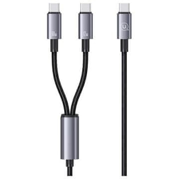 USAMS Usams 2-U-1 Kabel 2Xusb-C 72W 1.2M Za Mobitele I Prijenosna Računala Brzo Punjenje