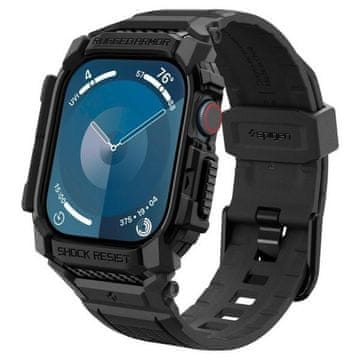 Spigen Rugged Armor Pro futrola + remen za Apple Watch 10 42 mm - crna, TPU