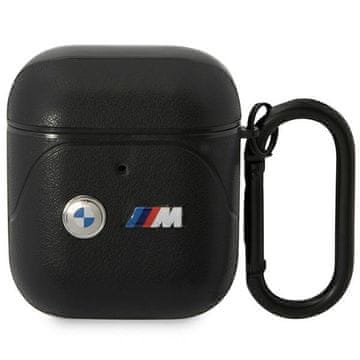 Bmw Futrola BMW Leather Curved Line za AirPods 1/2, crna/crna