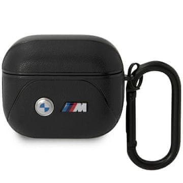 Bmw Futrola BMW Leather Curved Line za AirPods 3. gen, crna/crna