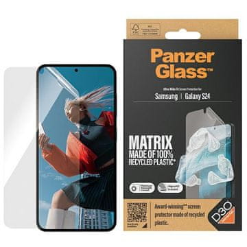 PanzerGlass Kaljeno staklo za Samsung Galaxy S24 D3O s aplikatorom