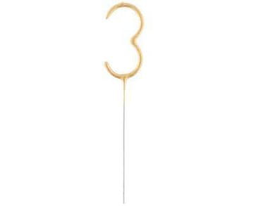 GoDan Prskalice zlatne boje broj 3, 17 cm