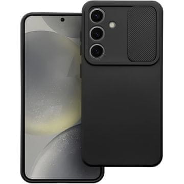 Futrola za Samsung Galaxy S24+ Plus oklopno kućište zaštitna folija za kameru Slide Camshield Case crna + staklo
