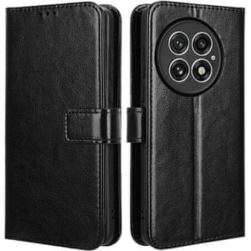 GS Crazy Horse novčanik s preklopnom futrolom za OnePlus 13, crna