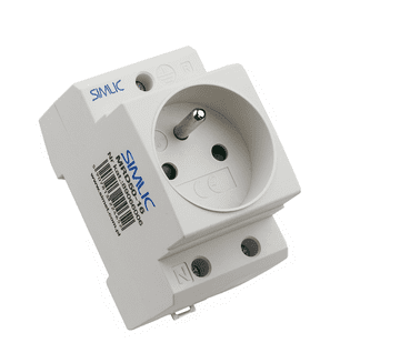 Simet Servisna utičnica 2P+PE 16A 230V za montažnu šinu Simlic MRD50-16 89066006