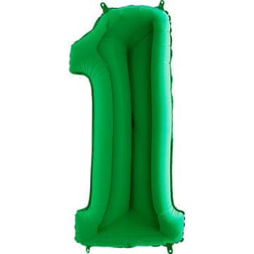 Grabo Folija balon broj 1 zeleni - 102 cm