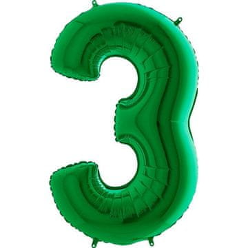Grabo Folija balon broj 3 zeleni - 102 cm