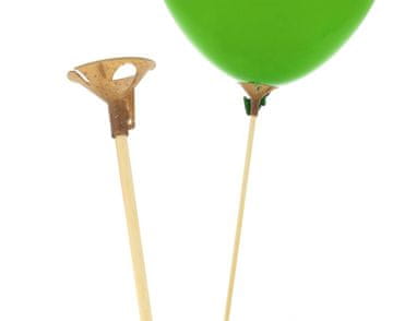 EKO drveni štapići za balone, čepići od heljde 30 cm, 100 kom.