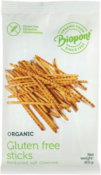 BIO BLAGO SLANI BEZGLUTENSKI KRUŠNI ŠTAPIĆI ORGANSKI 45 g -