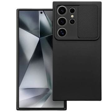 Futrola za Samsung Galaxy S24 Ultra oklopno kućište za zaštitu kamere Slide Camshield Case crna