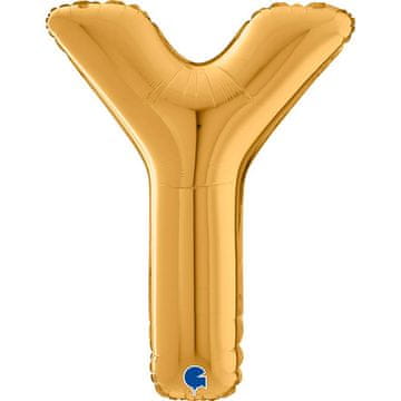 Grabo Folija balon sa slovom Y, 66 cm, zlatni