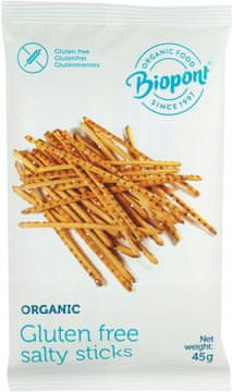 BIO Slani organski štapići bez glutena 45g
