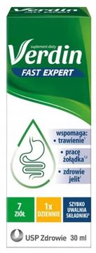USP Zdrowie USP kapi za zdravlje Verdin Fast Expert 30 ml menta bez alkohola 1 kom.