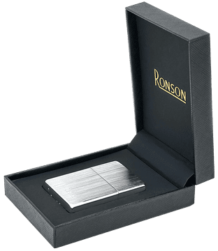 Upaljač RONSON VERTICAL CHROME BRUSHED benzinski