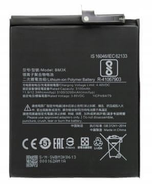 NOVA BM3K BATERIJA ODGOVARA ZA XIAOMI MI MIX 3 M1810E5A 3200mAh