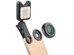 Apexel APL-3663FL objektiv 0.36X širokokutni 15X makro + LED lampa crna